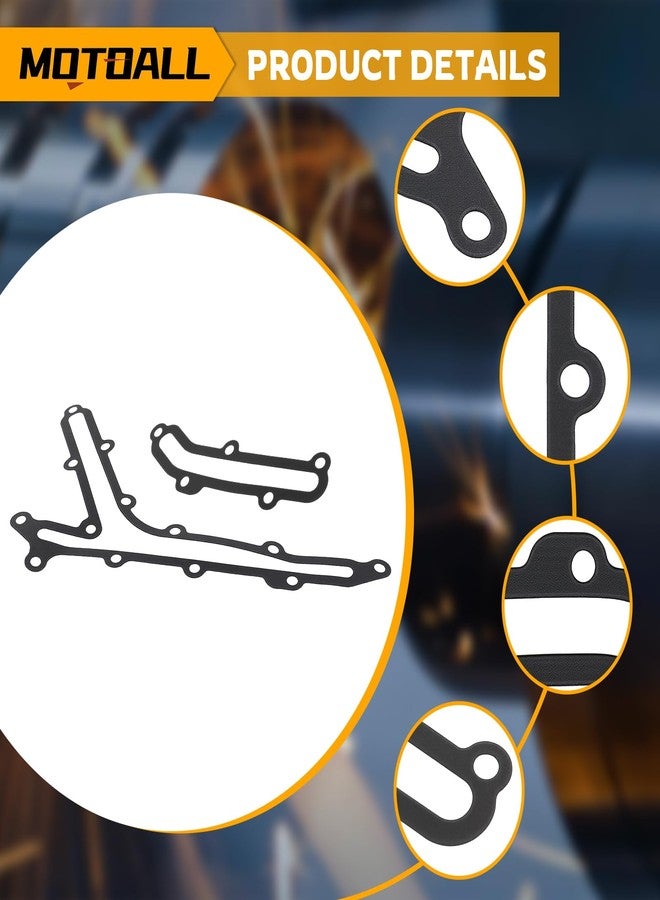 MOTOALL طقم حشية مجرى الزيت من موتوول، رقم القطعة 13533JK21A، قطعتان، مناسب لسيارات إنفينيتي FX35 وG35 وG37، بديل للأرقام 13533JK21B و13533JK20A. - Image 4